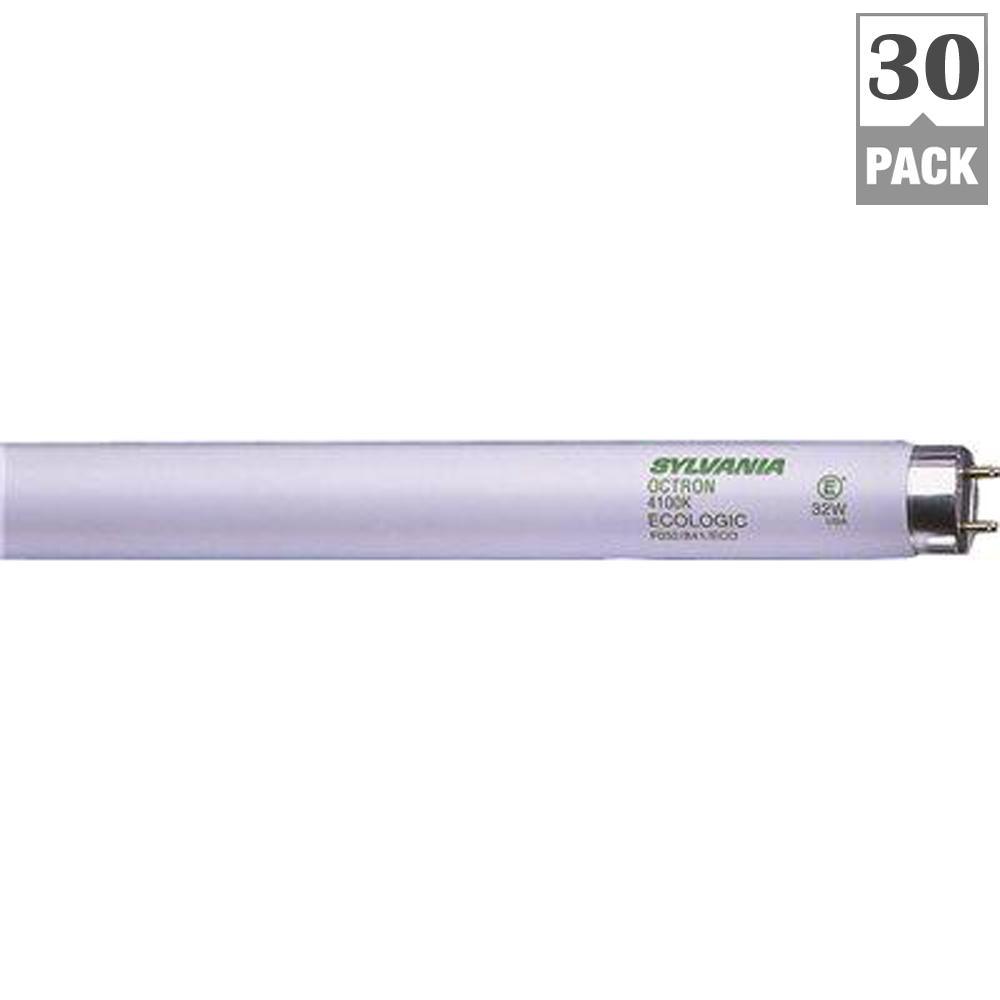 32-Watt Energy Saving T8 Linear Fluorescent Light Bulb Daylight (30-Case)