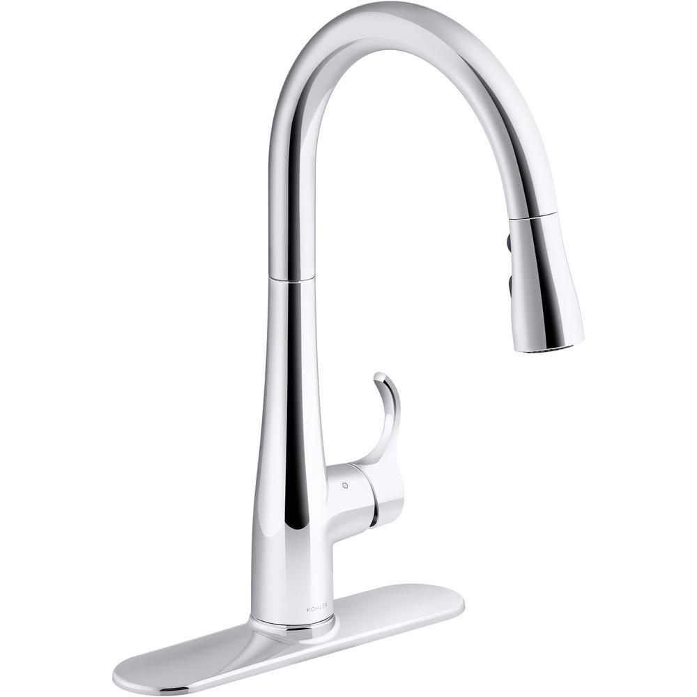 Simplice Touchless Single-Handle Pull-Down Sprayer Kitchen Faucet in Polished Chrome