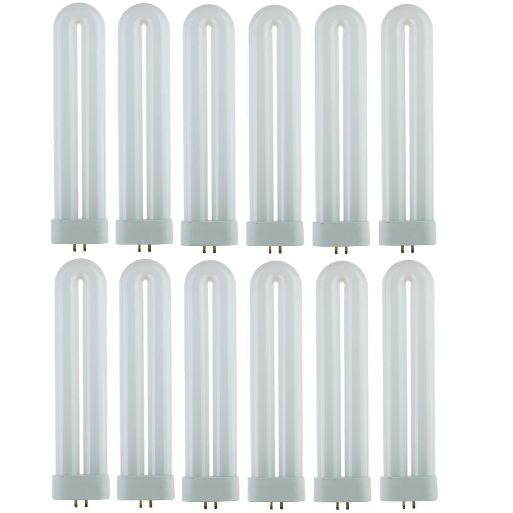 8 in. 15-Watt T6 U-Bent Ful Twin Tube Plugin CFL Light Bulb Black Light (12-Pack)