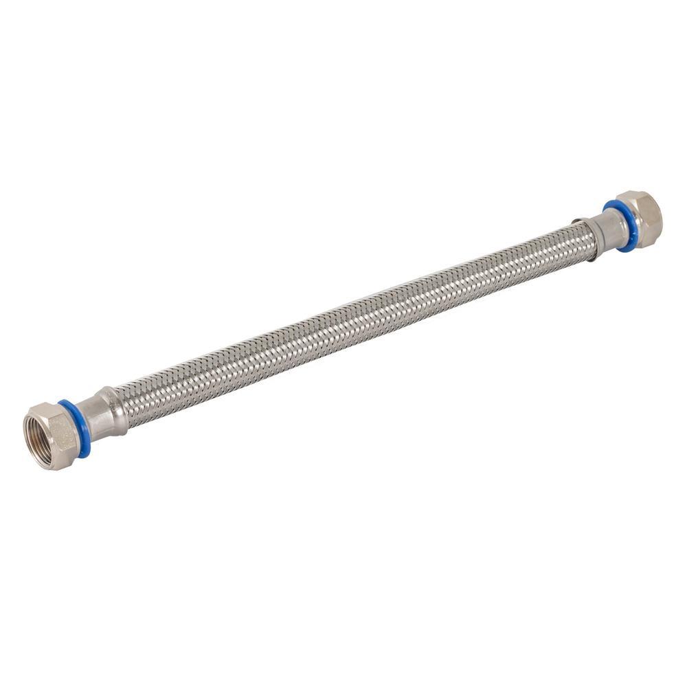 Water-Flex 3/4 in. FIP x 3/4 in. FIP x 18 in. Steel-Flex Flexible Stainless Steel Connector