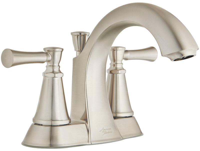 American Standard Chancellor 7022201.075 Series Centerset Bathroom Faucet, 5-3/8 in H, 5-1/8 in W, Brushed Nickel