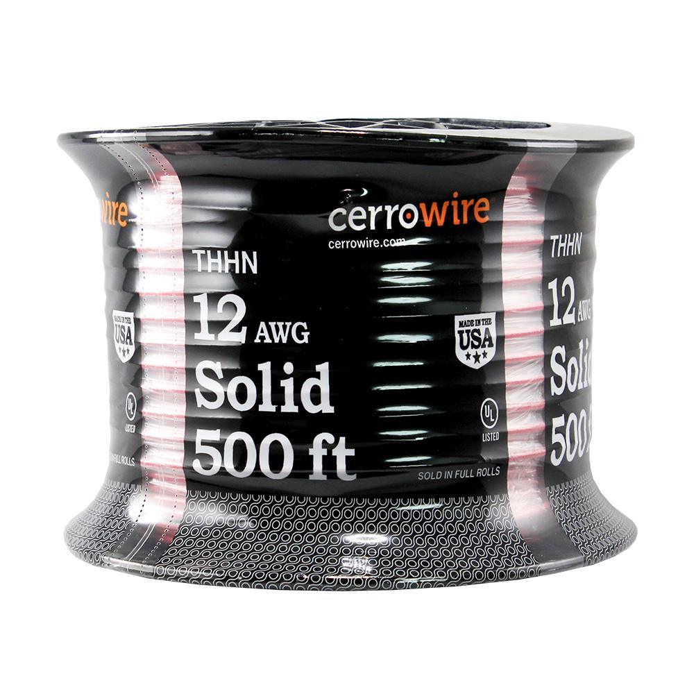 500 ft. 12/1 Red Solid THHN Wire