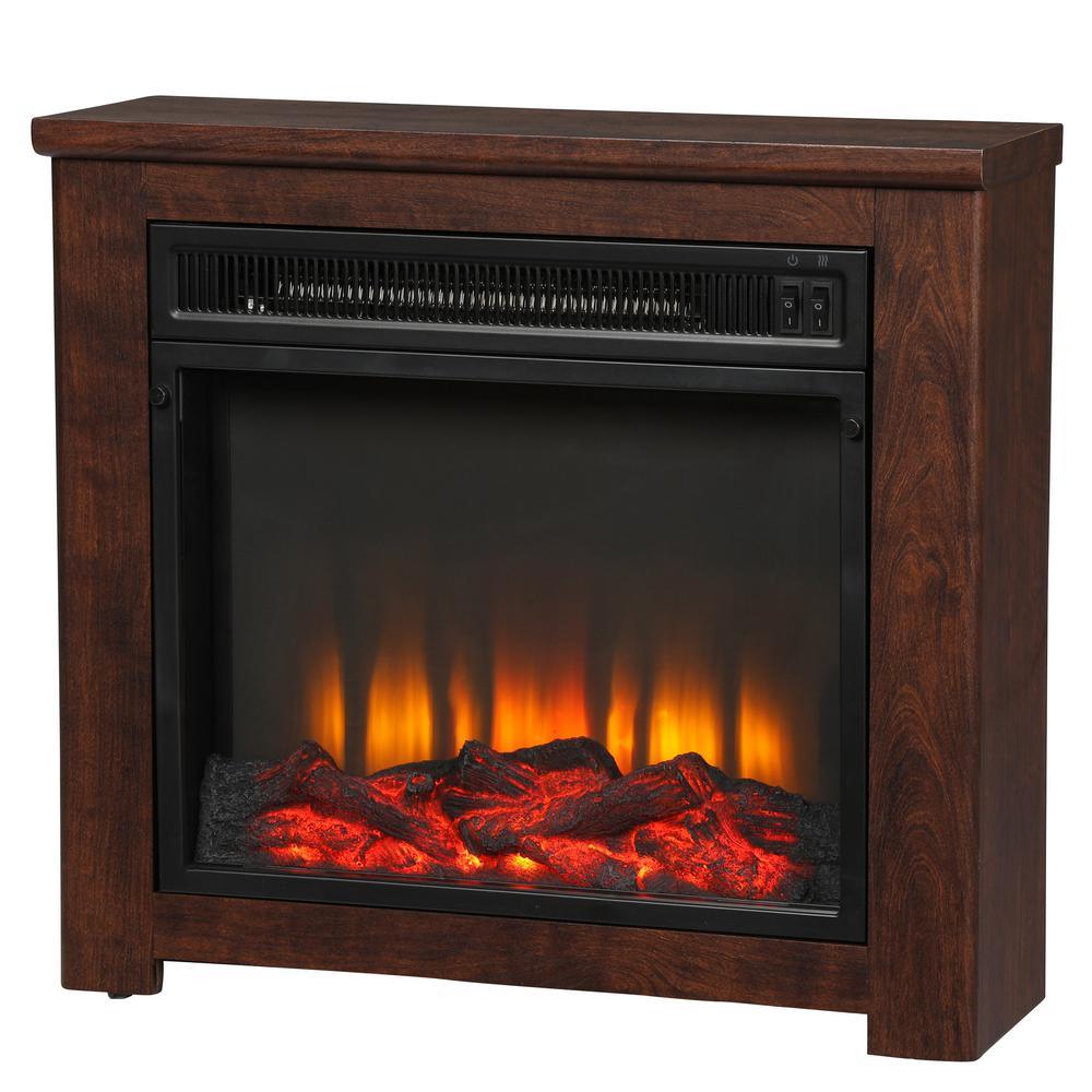 Patterson 24 in. Freestanding Electric Fireplace in Cherry