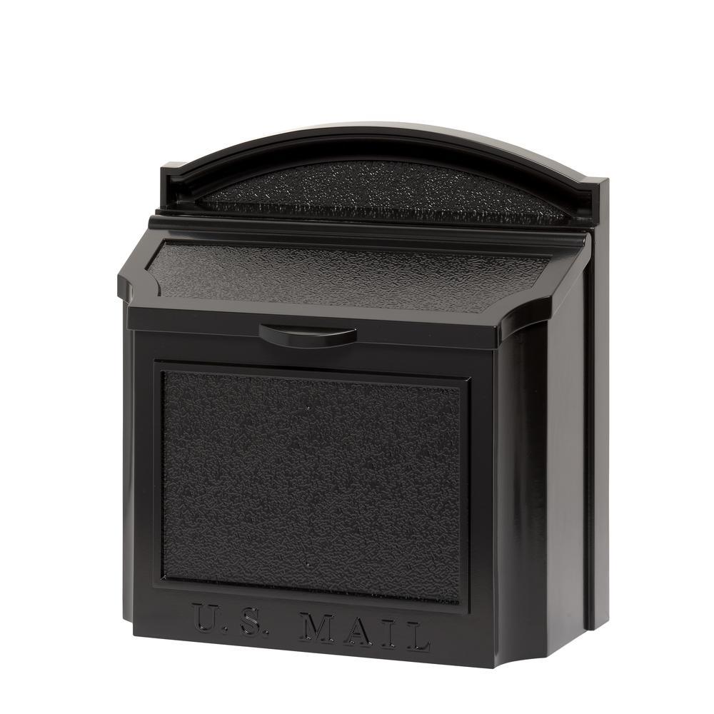 Black Wall Mailbox