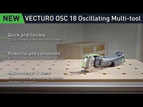 Festool VECTURO Cordless Oscillator OSC 18 E-Basic-Set w/ Accessories 576588 - Image 4