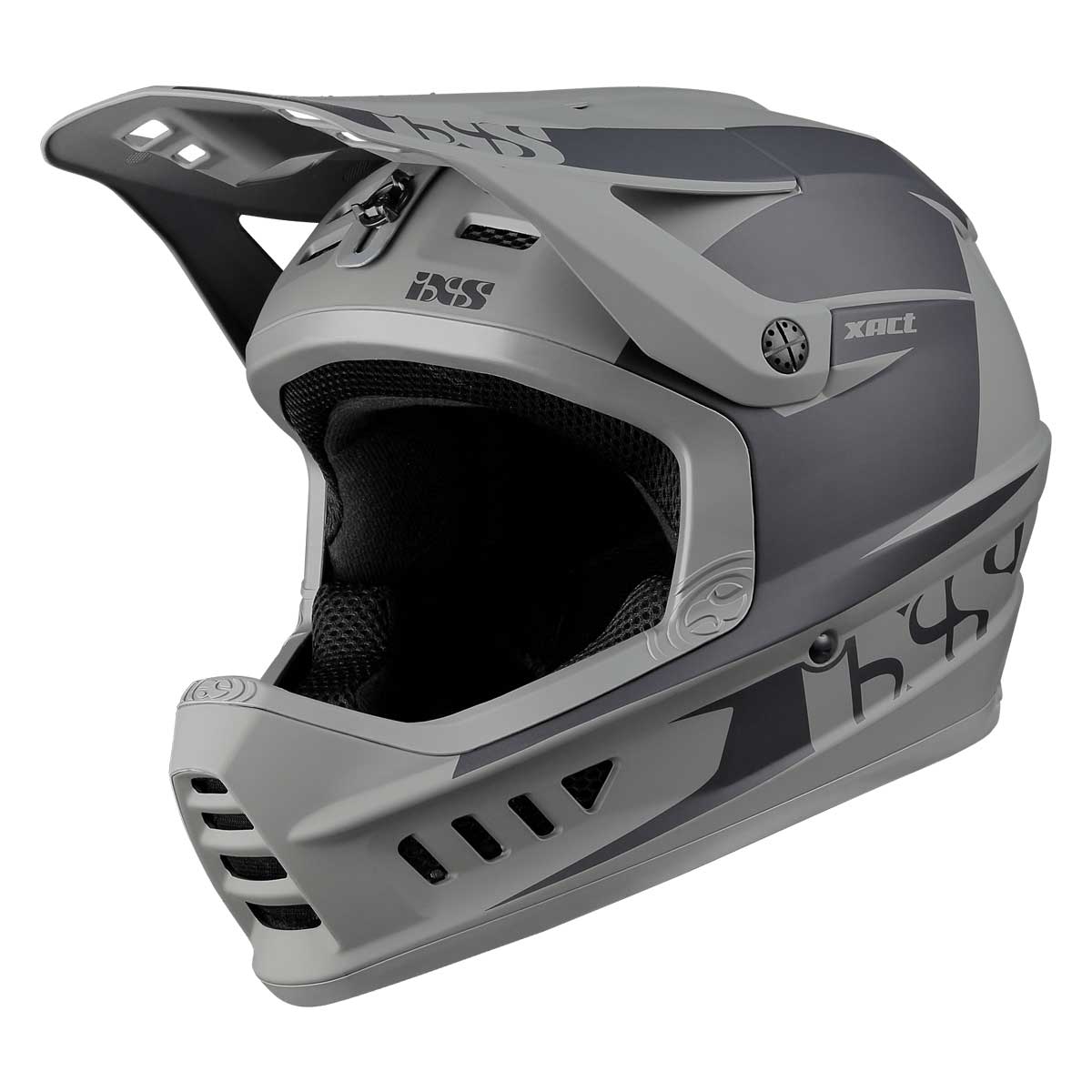 Mountain Bike Helmet iXS Xact Downhill Mountain Bike Full Face , Black/Graphite, XS(49-52cm)