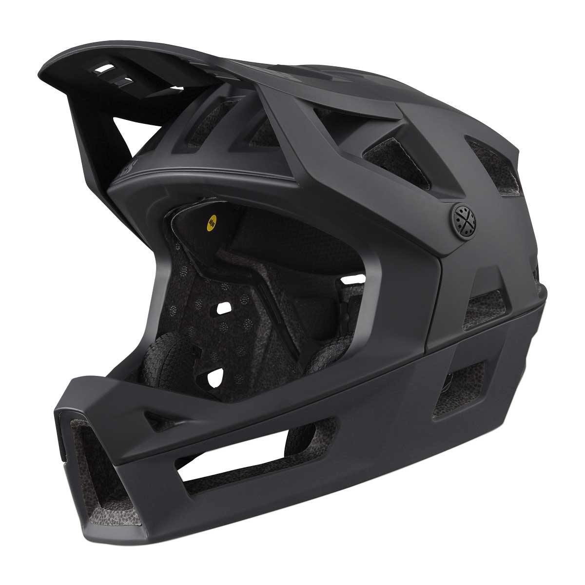 Mountain Bike Helmet iXS Trigger FF MIPS Enduro Mountain Bike Full Face , Black, XS(49-54cm)