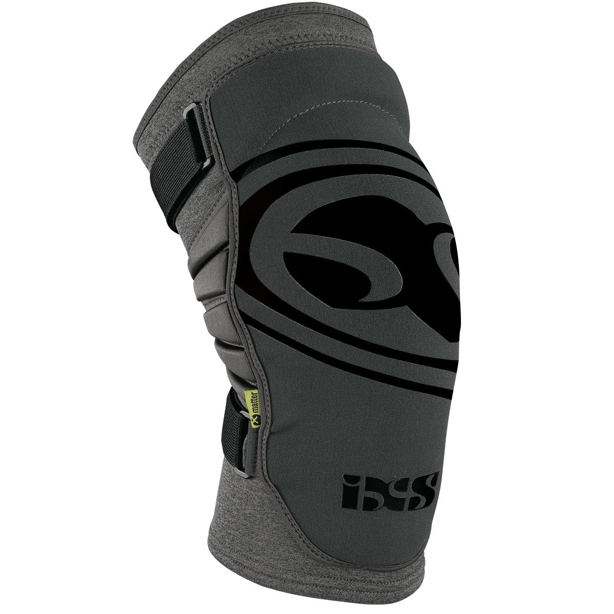 iXS Carve Evo+ Knee Guard gGey XS | Anti-Bacterial, LoopLockTM Closures