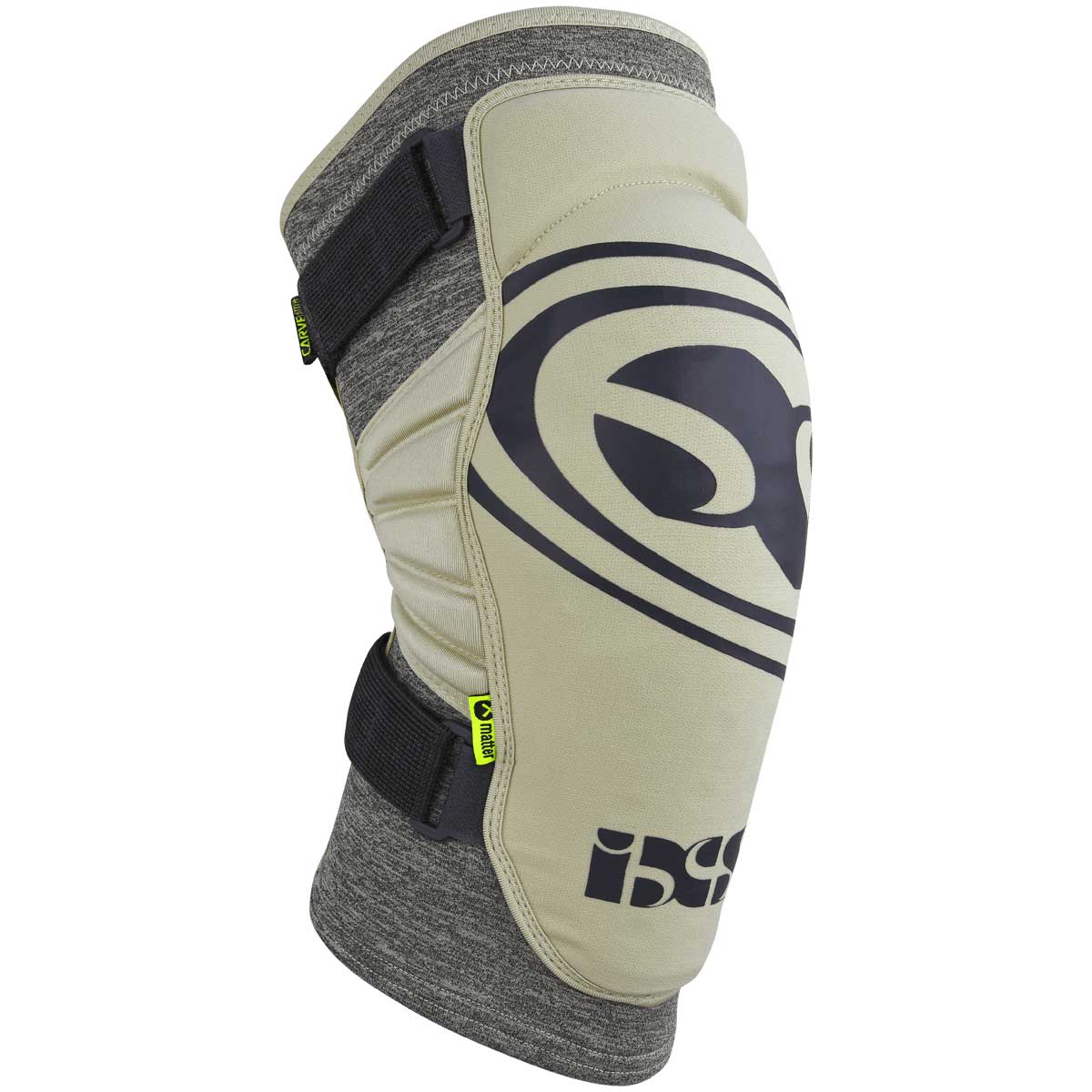 iXS Carve Evo+ Knee Guard Camel XL | Anti-Bacterial, Silicone Stopper