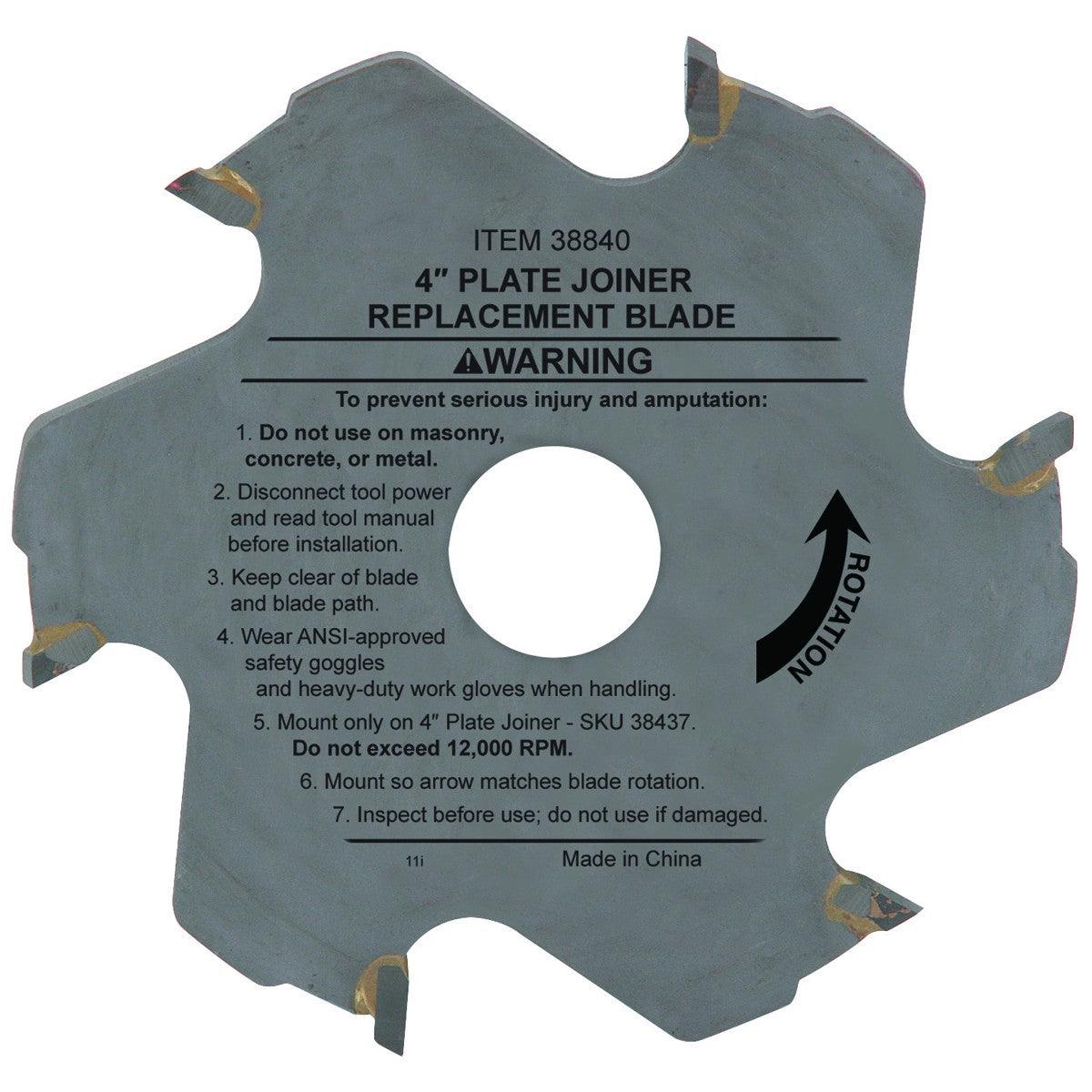 4 in. 6T Plate Joiner Circular Saw Blade