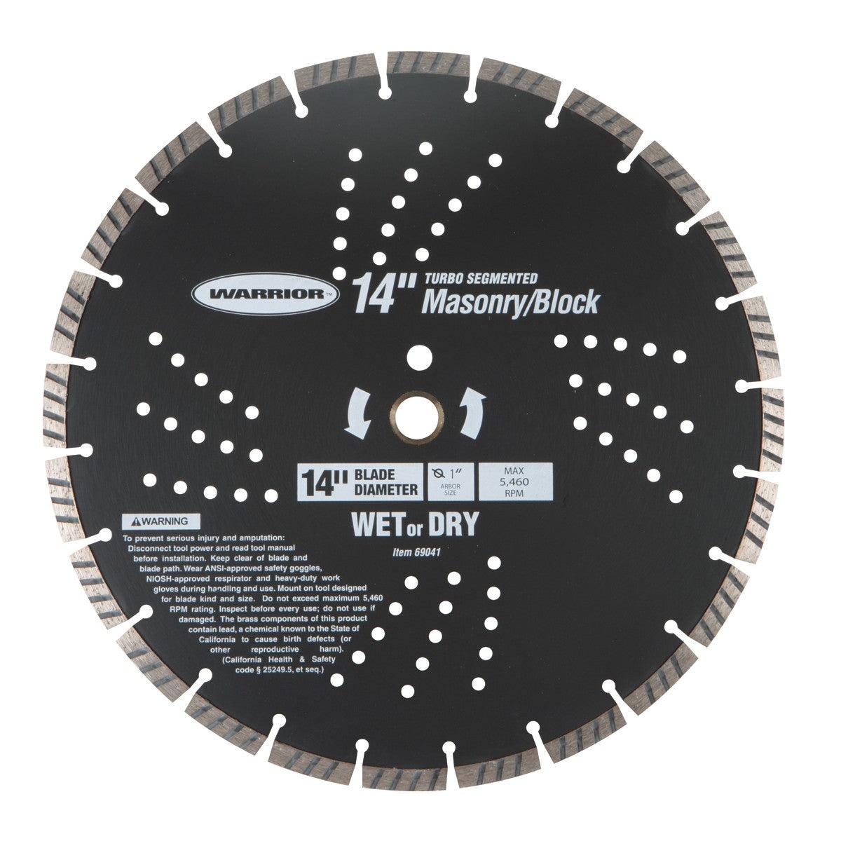 14 in. Segmented Wet / Dry Cut Diamond Blade