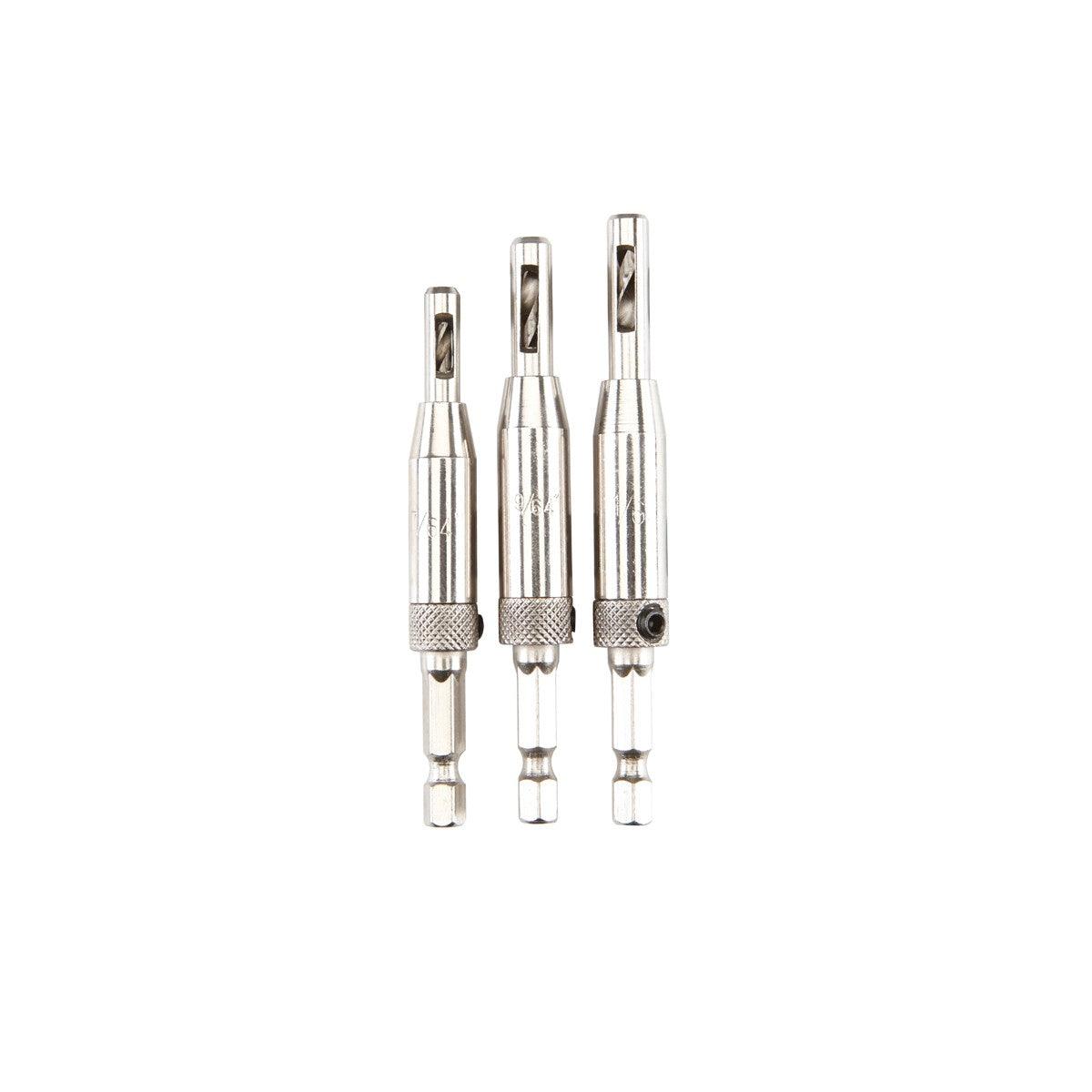 Hinge Drill Bit Set, 3 Pc.