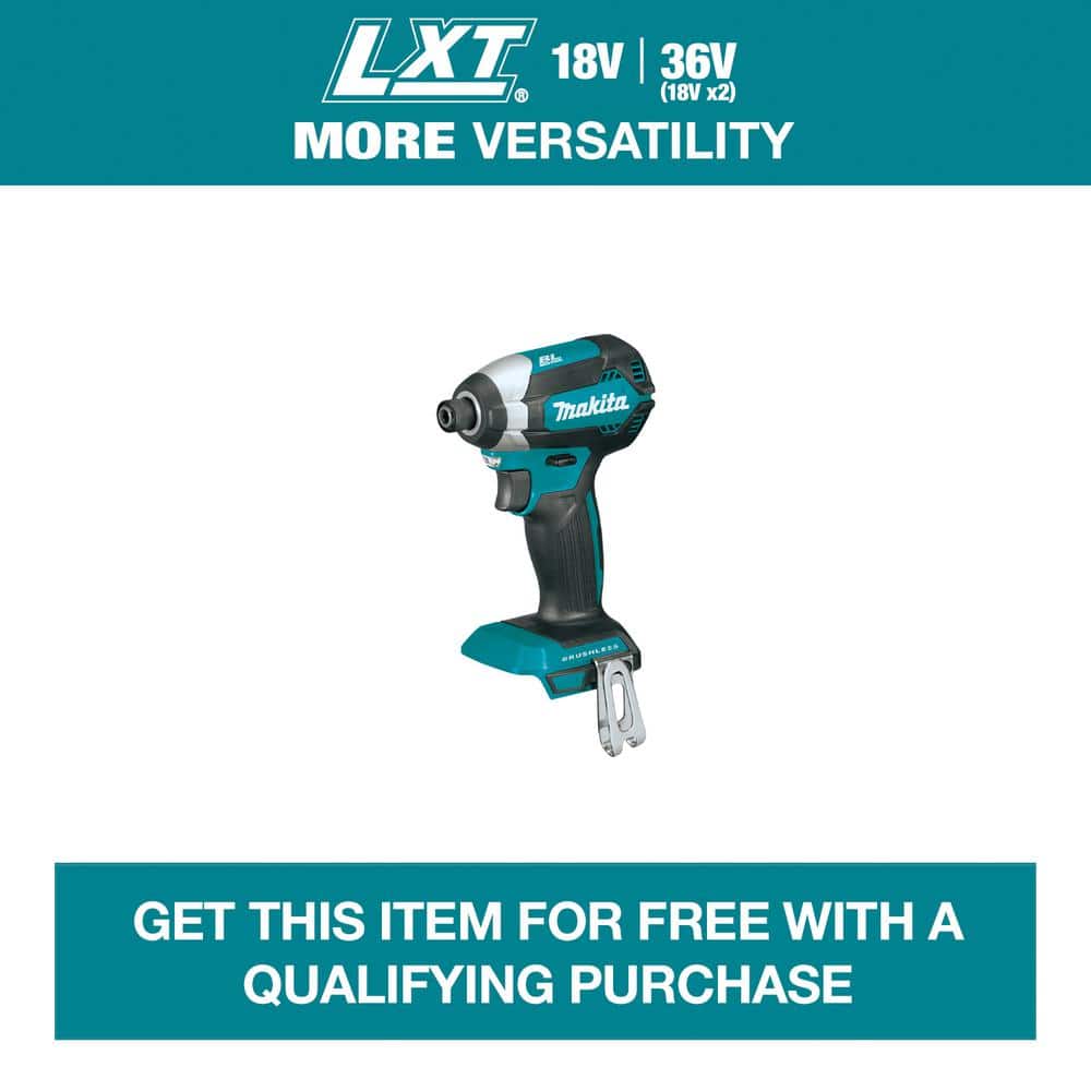 Makita 18V LXT Lithium-Ion Brushless 1/4 in. Cordless Variable Speed Impact Driver (Tool Only)
