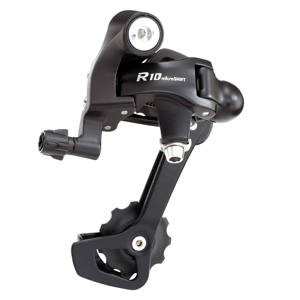 microSHIFT R10 Rear Derailleur - 10 Speed, Long Cage, Shimano Compatible, Black