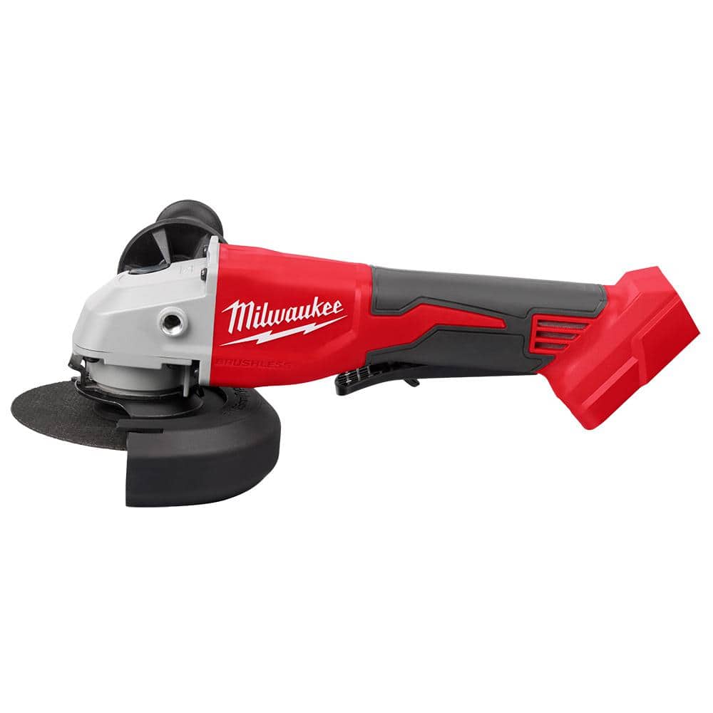 Milwaukee M18 18V Lithium-Ion Brushless Cordless 4-1/2 in./5 in. Grinder w/Paddle Switch (Tool-Only)