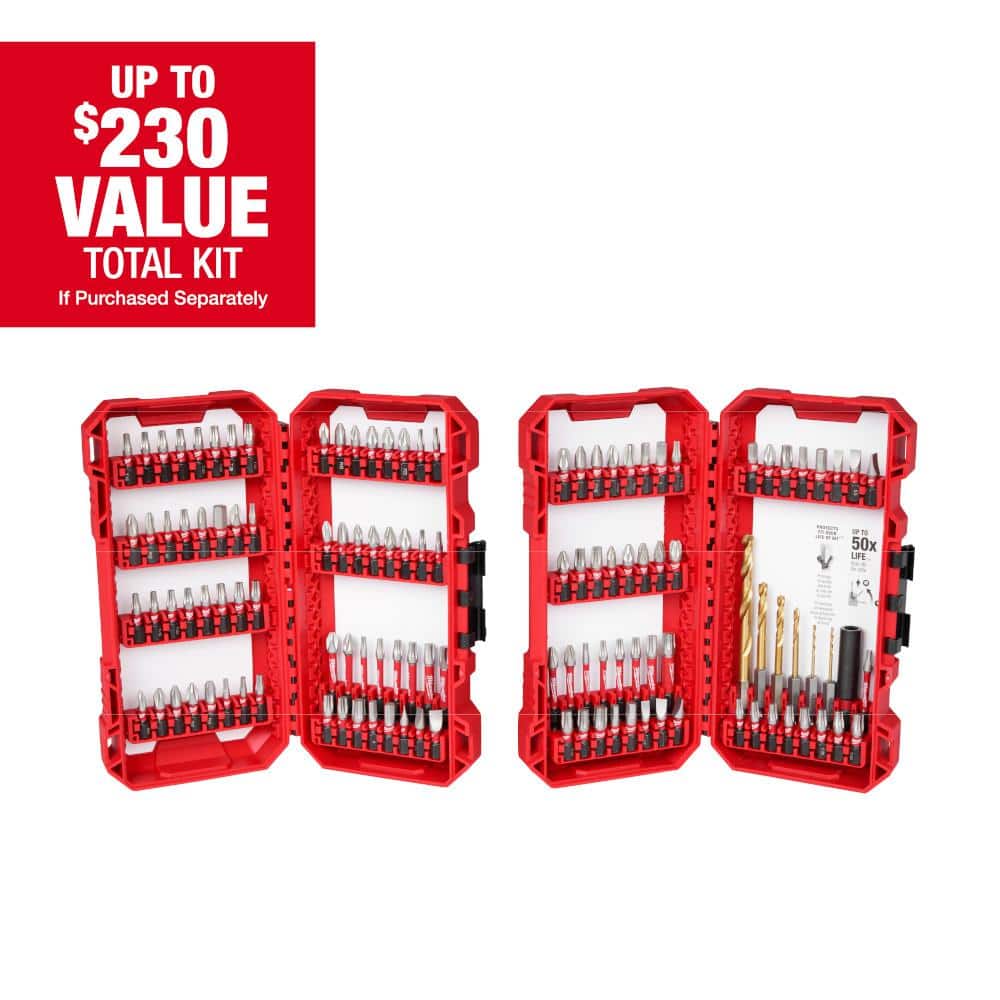 Milwaukee SHOCKWAVE Impact Duty Alloy Steel Screw Driver Bit Set (120-Piece)