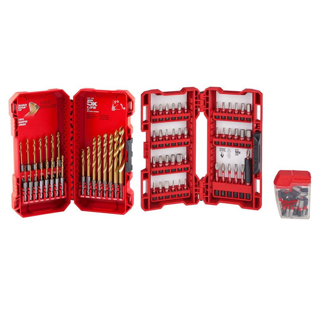 Milwaukee SHOCKWAVE IMPACT DUTY Titanium Drill and Drive Bit Set (95-Piece)