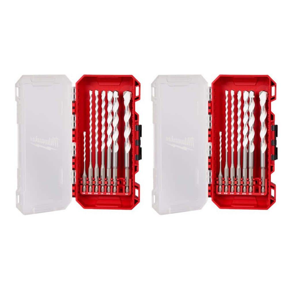 Milwaukee Shockwave Carbide Multi Material Drill Bit Set (14-Piece)