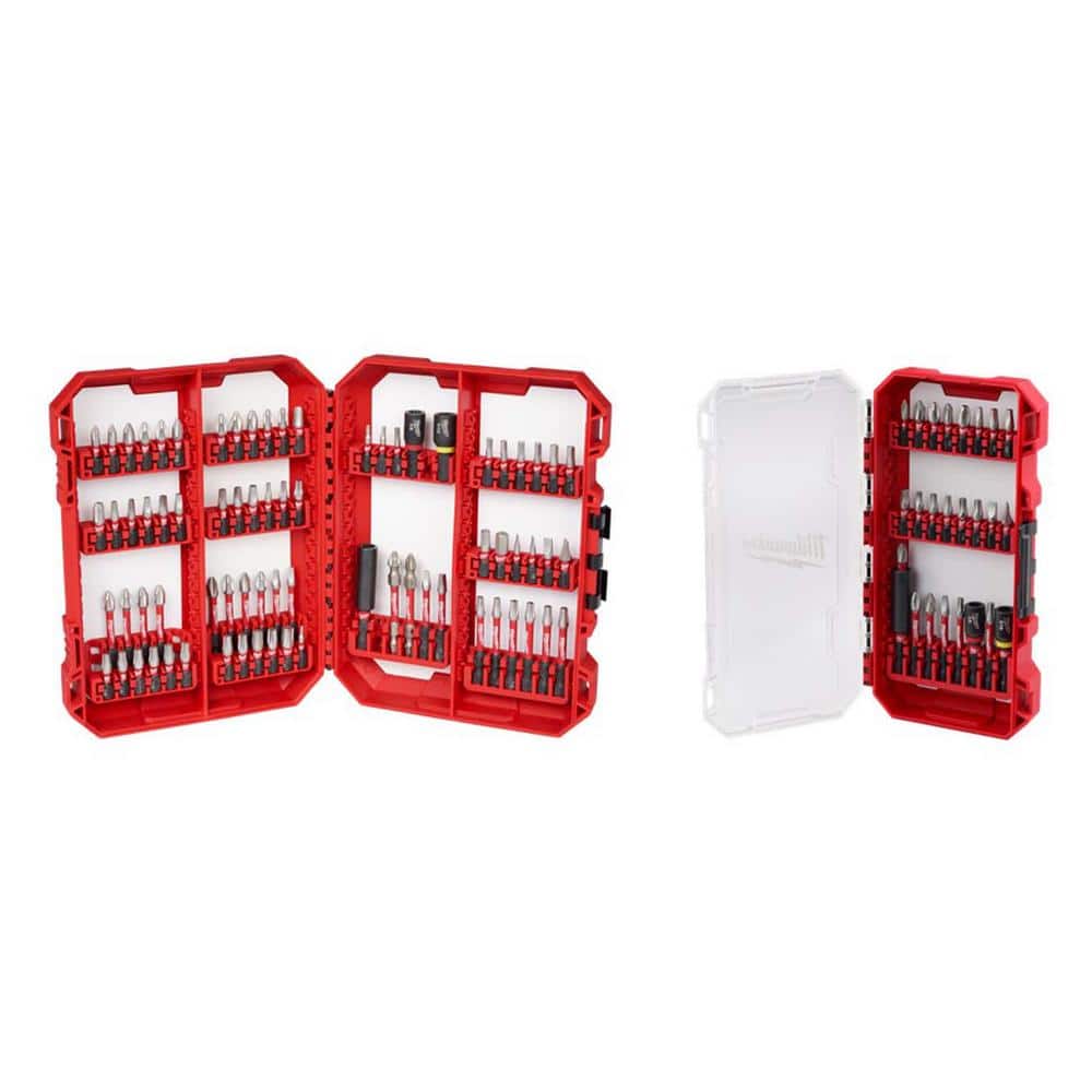 Milwaukee Shockwave Impact Duty Alloy Steel Screw Driver Bit Set with Packout Case (99-Piece)
