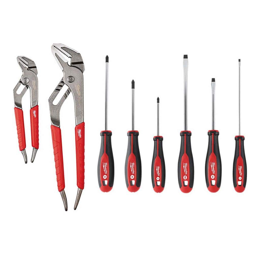 Milwaukee Multi-Bit Screwdrivers and Pliers Hand Tool Set (8-Piece)