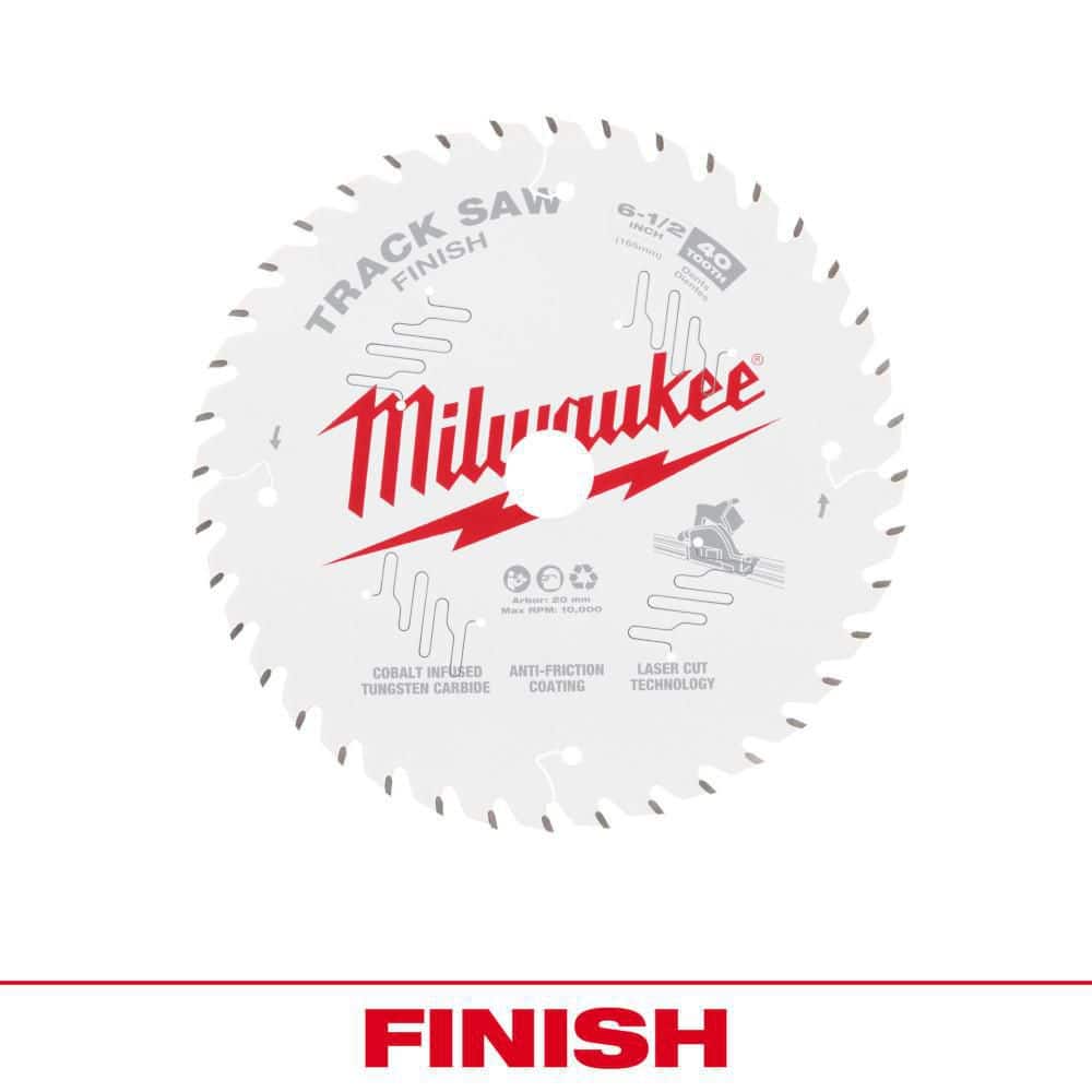 Milwaukee 6-1/2 in. x 40-Tooth Fine Finish Track Saw Blade (1-Pack)