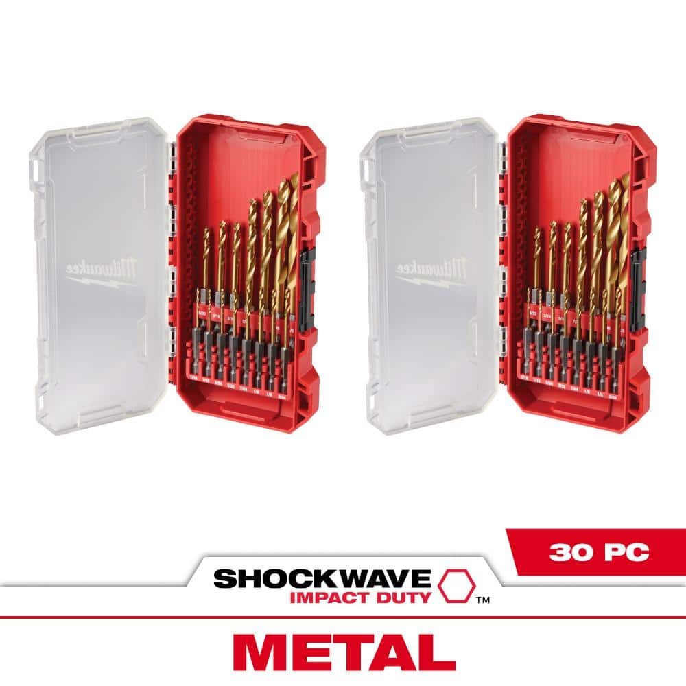 Milwaukee SHOCKWAVE Impact-Duty Titanium Drill Bit Set (30-Piece)
