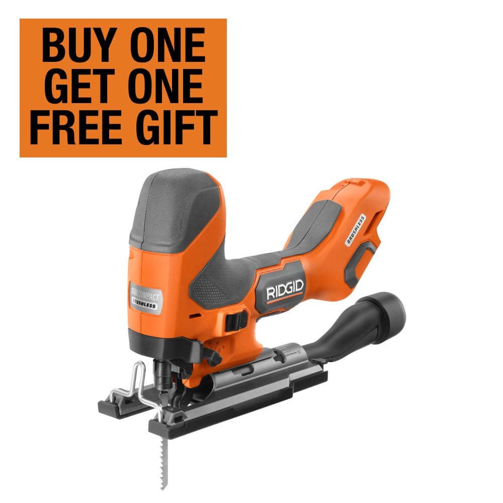 RIDGID 18V SubCompact Brushless Cordless Barrel Grip Jig Saw (Tool Only)