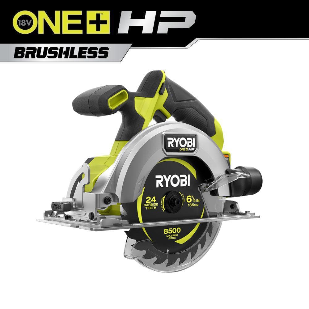 RYOBI ONE+ HP 18V Brushless Cordless Compact 6-1/2 in. Circular Saw (Tool Only)