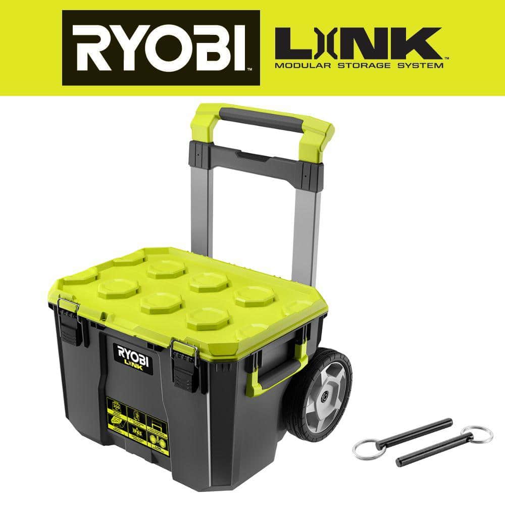 RYOBI LINK Rolling Tool Box and Quick Release Handle Kit