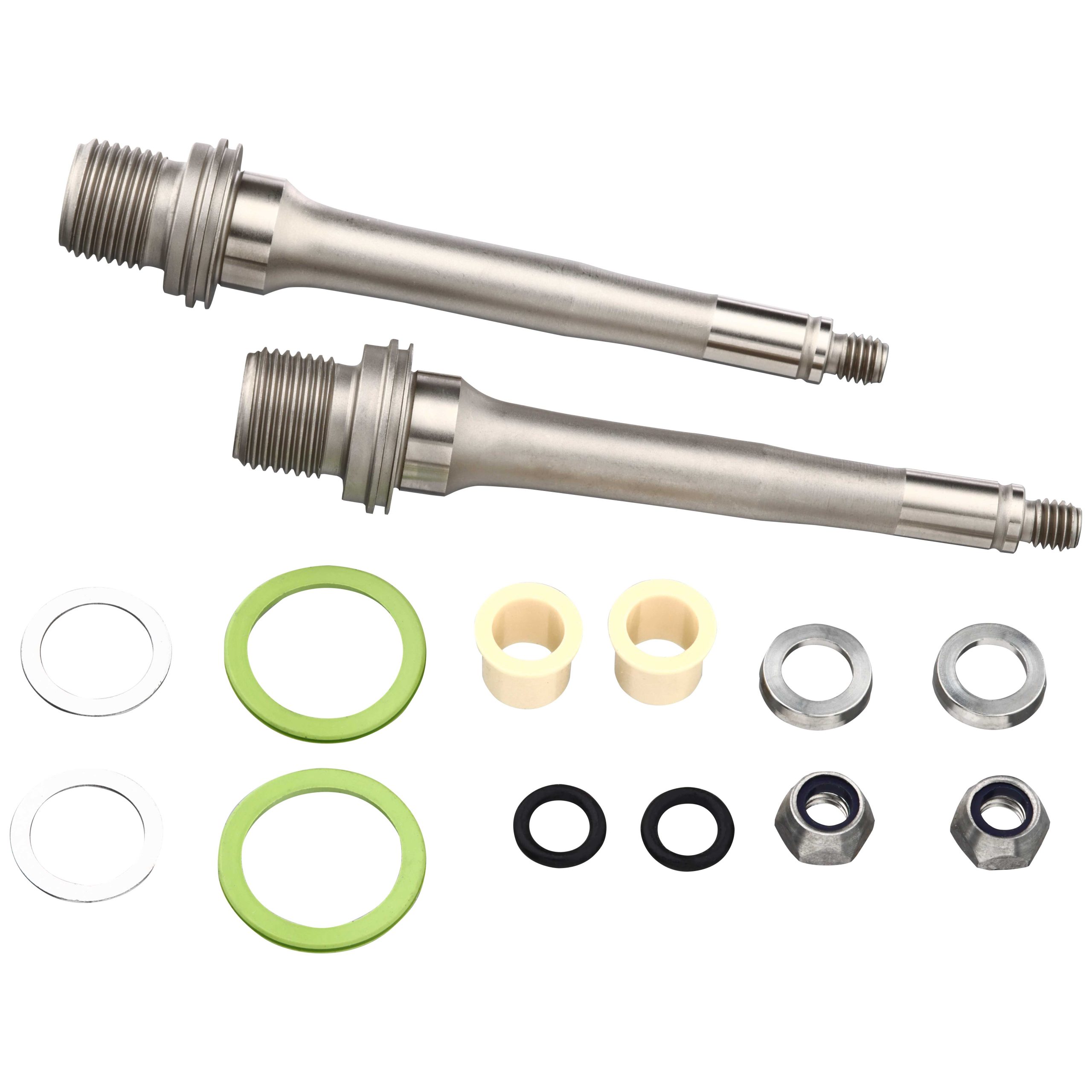 Spank SPIKE/OOZY Pedal | (2015) Crank Boots Compatible Axle Rebuild Kit Silver