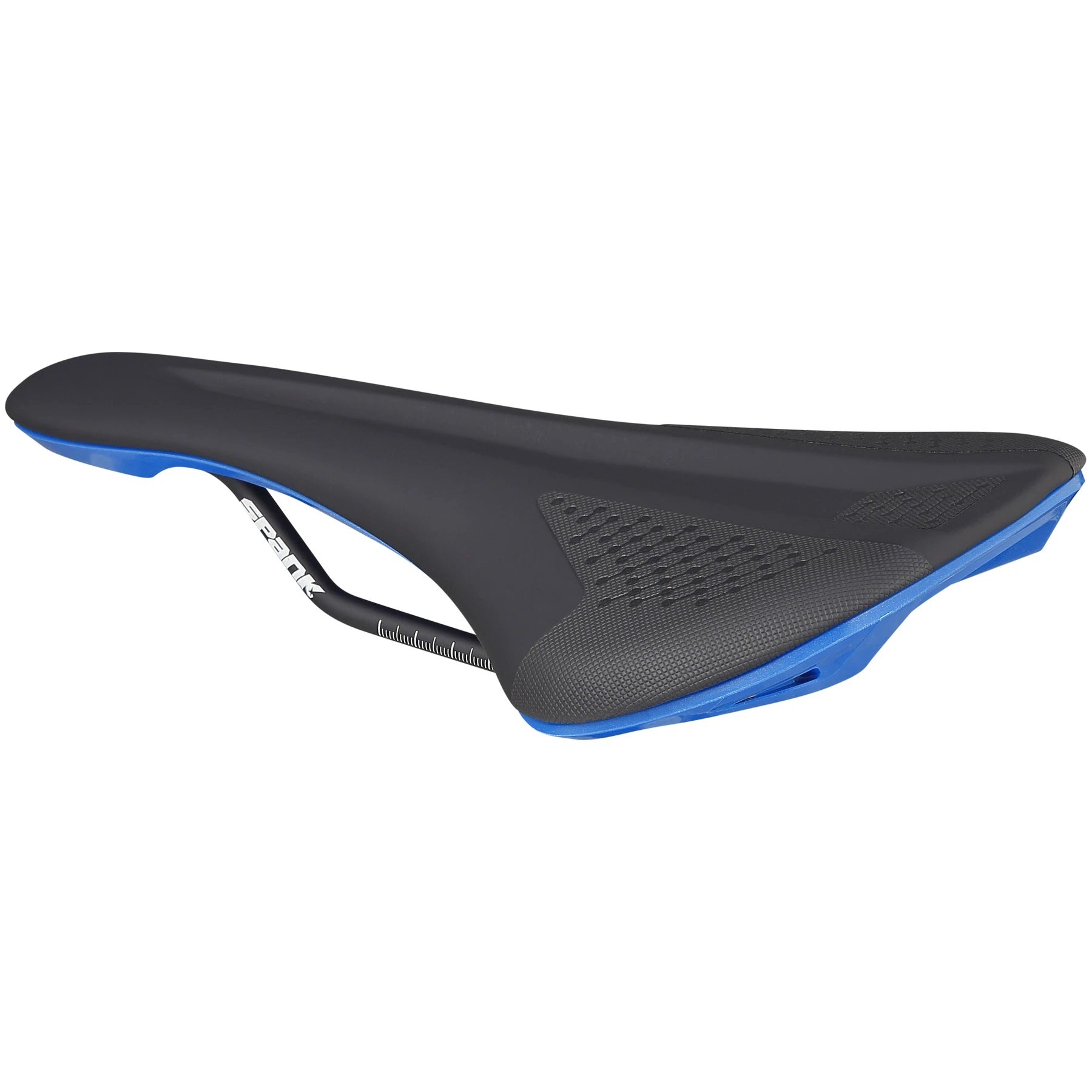 Bike Saddle Spank SPIKE 160 Black Blue | Low Friction Synthetic Skin | 265mm Width