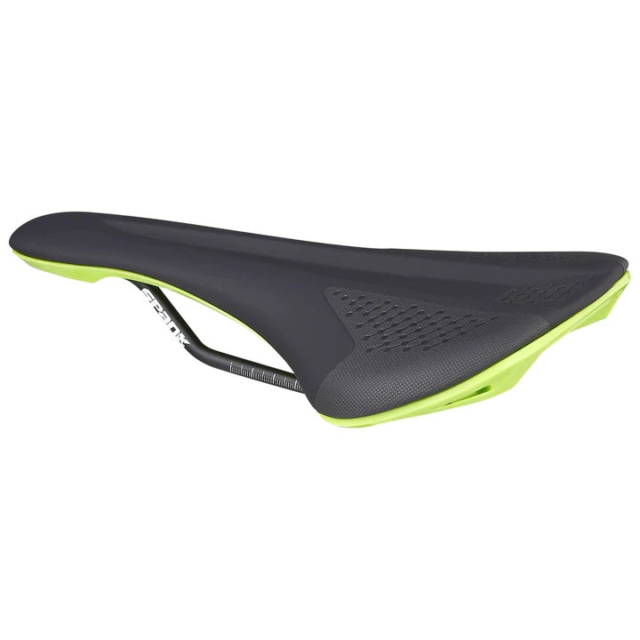 Bike Saddle Spank SPIKE 160 - Black Green | Low Friction Synthetic Skin | 265mm Width