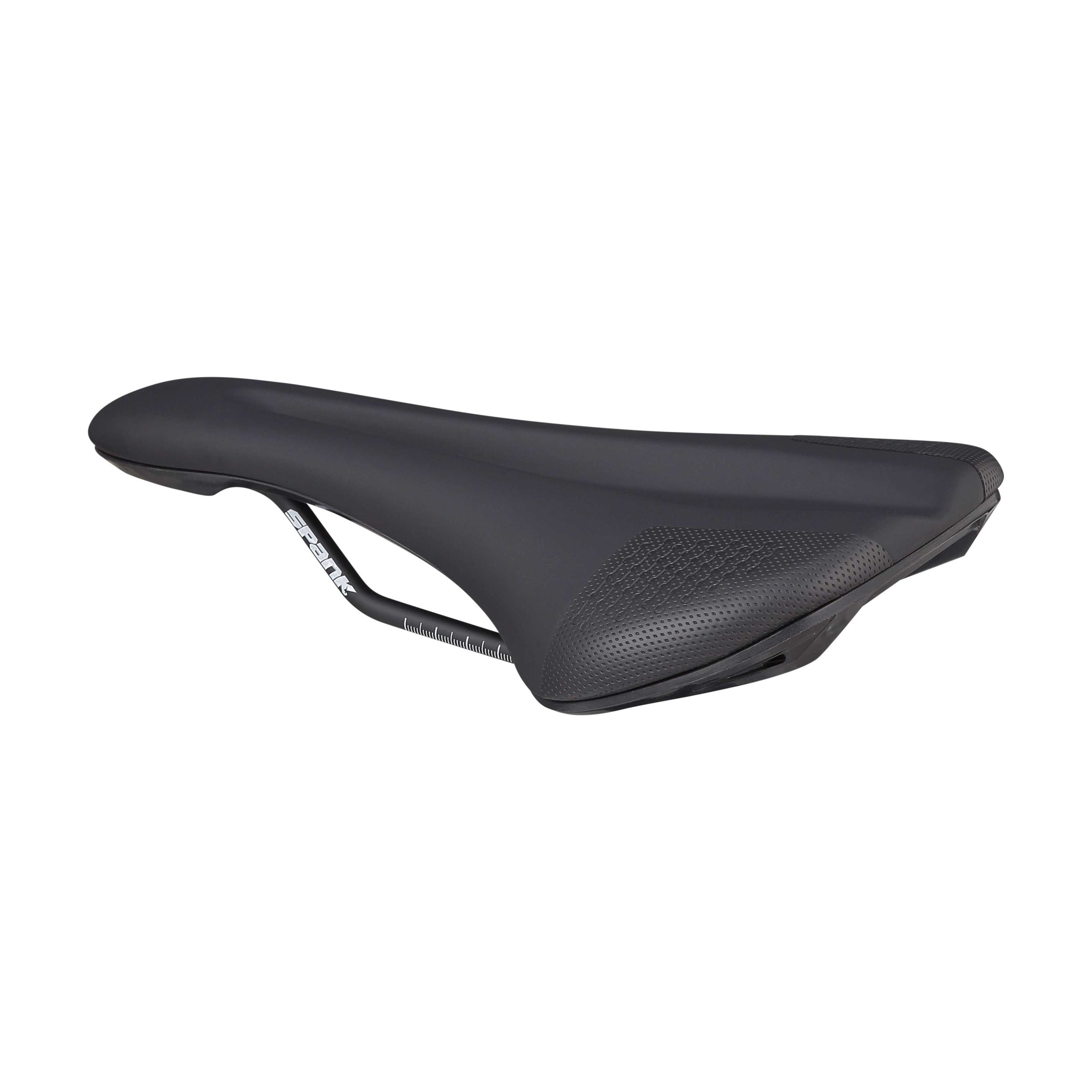 Bike Saddle Spank OOZY 280 - Black | 265mm Width | Chromoly Rails | Synthetic Skin