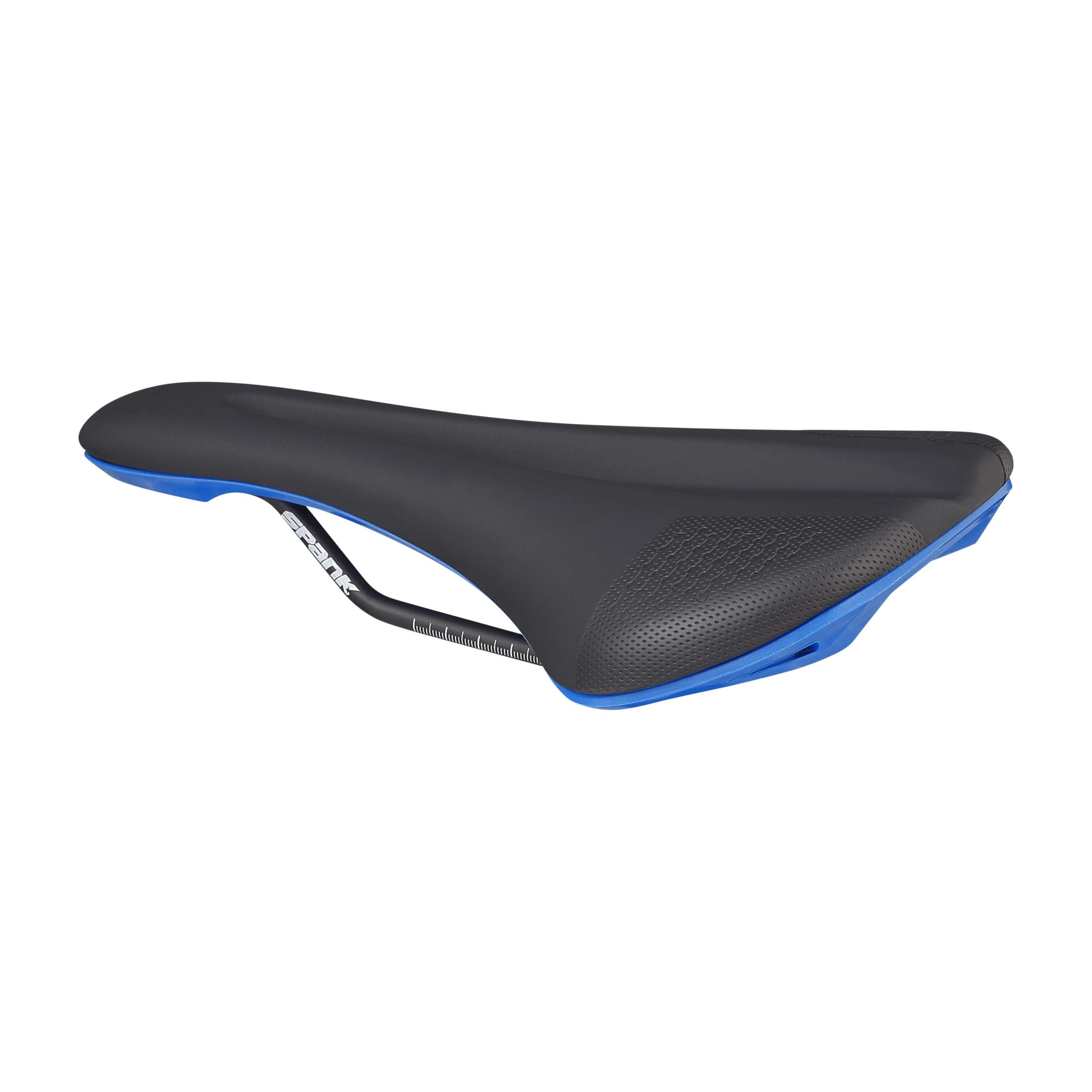 Bike Saddle Spank OOZY 280 - Black Blue | 265mm Width | Chromoly Rails | Synthetic