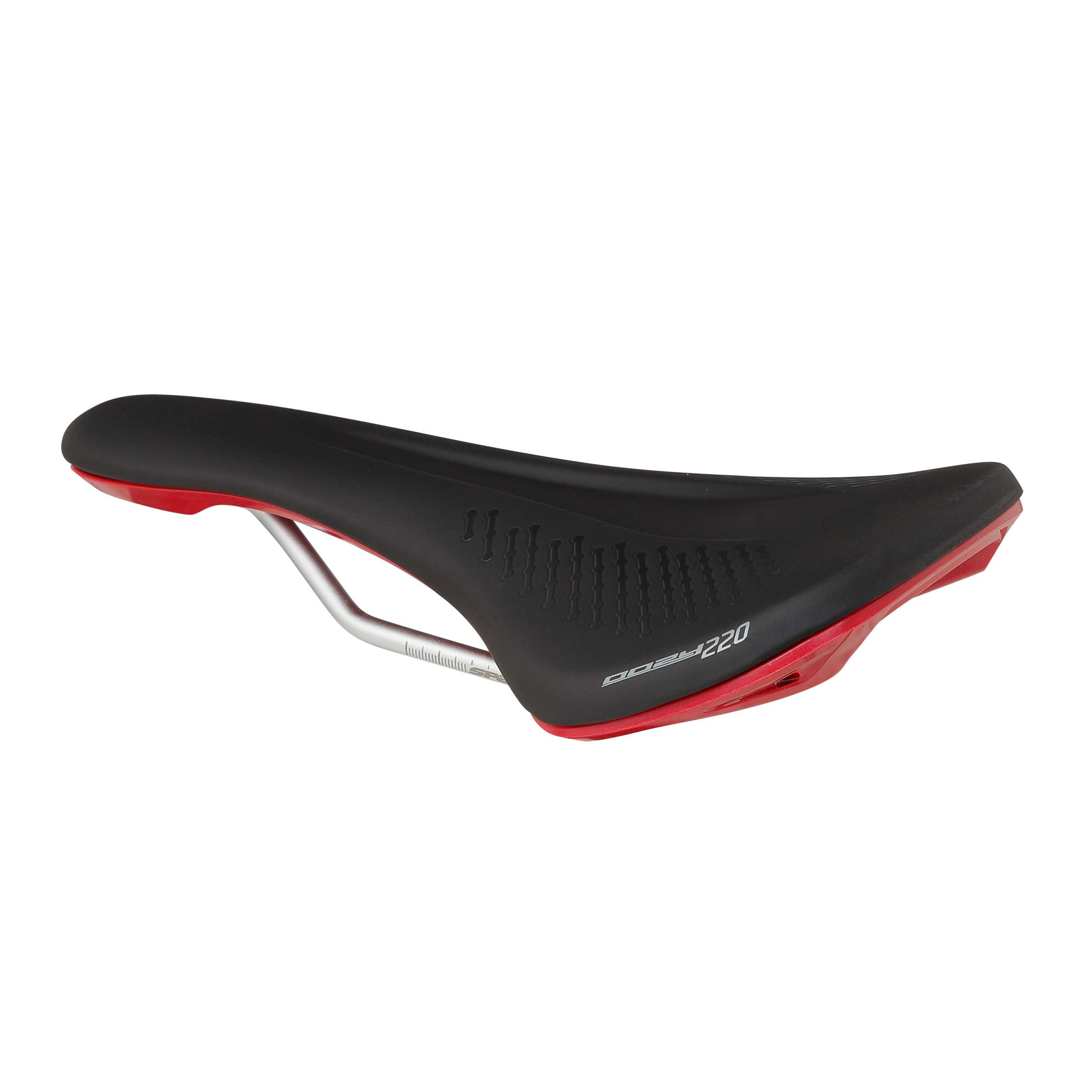 Bike Saddle Spank OOZY 220 - Black Red | 265mm Width | Chromoly Rails | Synthetic